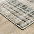 3' X 5' Grey Charcoal Ivory Tan Brown And Beige Geometric Power Loom Stain Resistant Area Rug